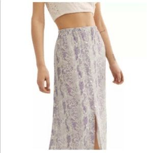 Free People Katie Snakeskin Madi Skirt